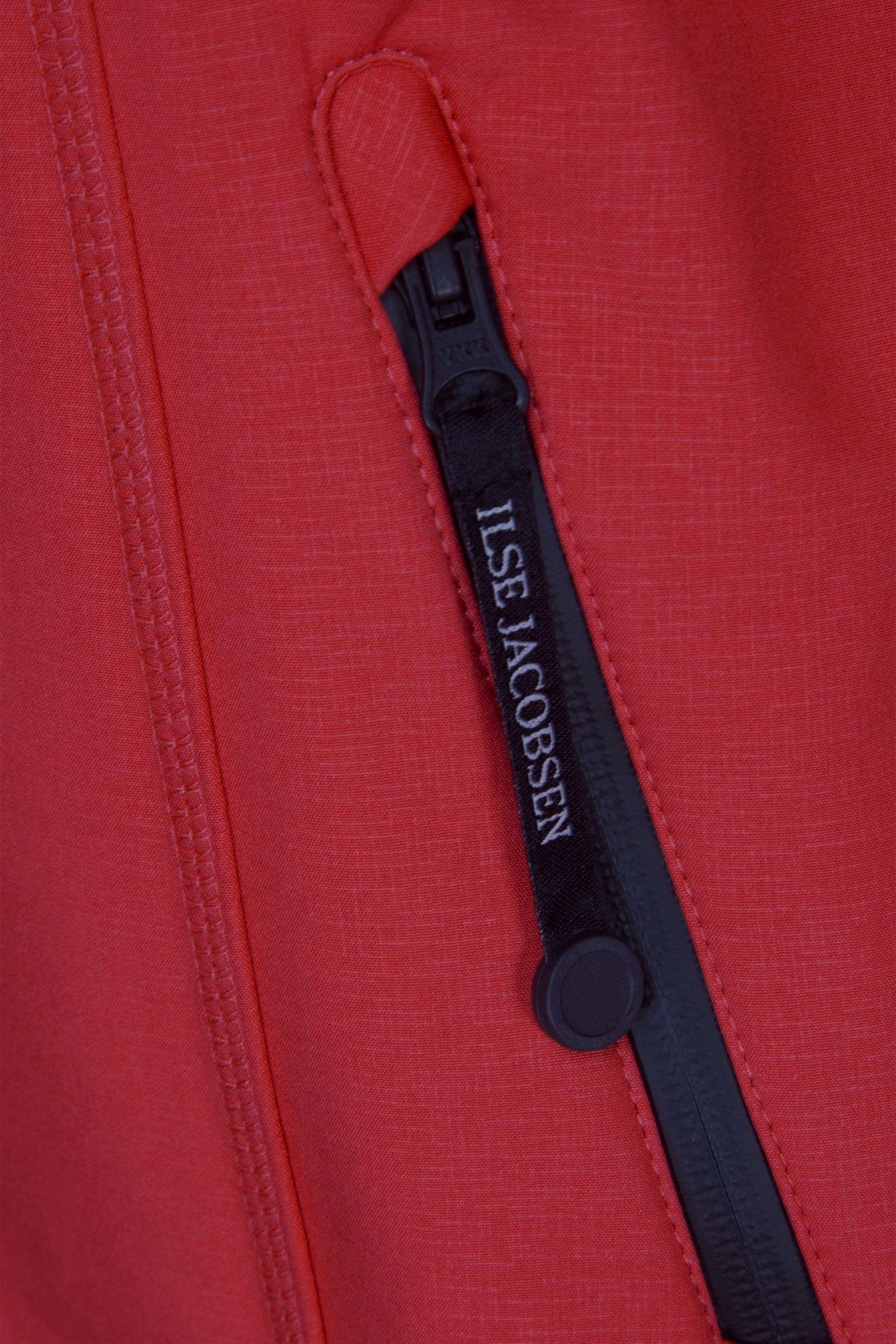 Long Softshell Raincoat - Rhubarb